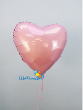 Сердце розовое (матовое) 40 см