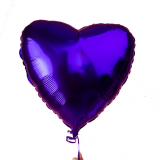 Сердце фиолетовое 40 см