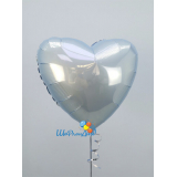 Сердце голубое (матовое)  40 см