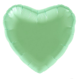 Сердце Ментол (сатин) 40 см