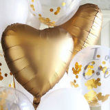 Сердце Золото (сатин) 40 см