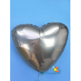 Сердце розовое золото (сатин) 40 см
