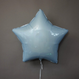  Звезда голубая (матовая) 40 см