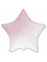 Звезда Бело-розовый градиент 40  см