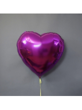 Сердце темно-розовое 65 см