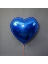 Сердце синее  65см
