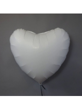 Сердце белое матовое 75 см