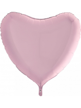 Сердце розовое матовое 75 см