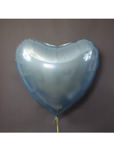 Сердце голубое 75 см
