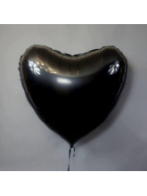 Сердце черное 75 см