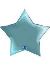 Звезда Лазурно-голубая, Голография, 75 см 