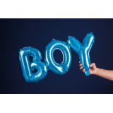 Фольгированный шар, «Boy», голубой,  112см