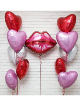 Набор шаров "Поцелуй с любовью"