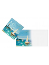 Мини-открытка С Днём Рождения (корабли)
