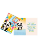 Открытка «С днём Рождения 4 года», мишутка панды