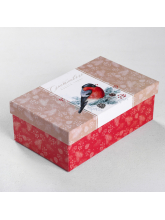 Коробка подарочная "Снегирь"  18 × 11 × 6,5 см