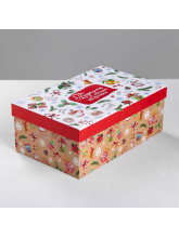 Коробка подарочная "Подарок с новогодним настроением"  24 × 15,5 × 9,5 см